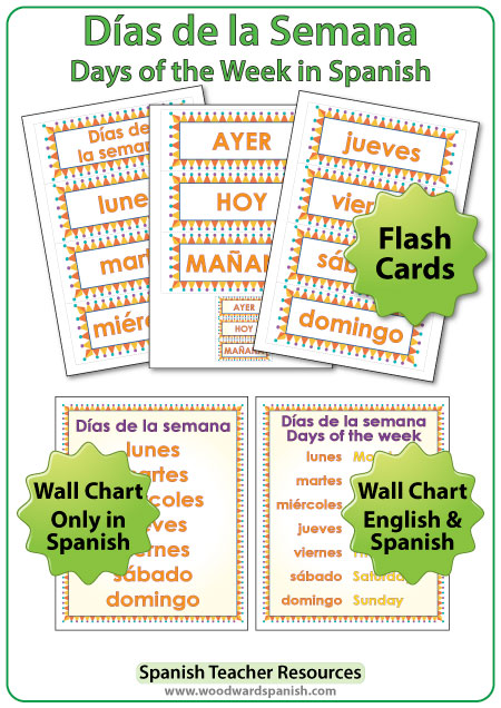 Vocabulary 101 - Vocabulario Days of the week - Días de la semana  #vocabulary #vocabulario #days #week #spanish #english #spanishclass…