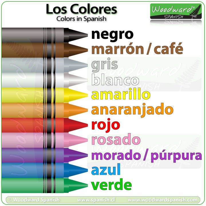Spanish Colors Colores 